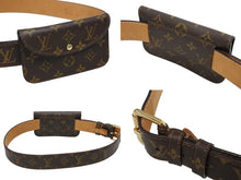 画像をギャラリービューアに読み込む, 極美品 LOUIS VUITTON ルイヴィトン サンチュールポシェットソロ ポーチ付ベルト ウエストバッグ ヒップバッグ M6948V 中古 4b009126