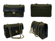 画像をギャラリービューアに読み込む, CHANEL シャネル マトラッセ24 シングルフラップ Wチェーンショルダーバッグ 1番台 ラムスキン ココマーク ブラック 美品 中古 4b009131