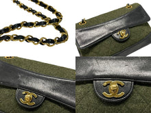 画像をギャラリービューアに読み込む, CHANEL シャネル マトラッセ24 シングルフラップ Wチェーンショルダーバッグ 1番台 ラムスキン ココマーク ブラック 美品 中古 4b009131