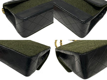 画像をギャラリービューアに読み込む, CHANEL シャネル マトラッセ24 シングルフラップ Wチェーンショルダーバッグ 1番台 ラムスキン ココマーク ブラック 美品 中古 4b009131