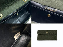 画像をギャラリービューアに読み込む, CHANEL シャネル マトラッセ24 シングルフラップ Wチェーンショルダーバッグ 1番台 ラムスキン ココマーク ブラック 美品 中古 4b009131