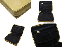 画像をギャラリービューアに読み込む, CHANEL シャネル ココマーク コスメポーチ 5番台 キャビアスキン マスタード ゴールド金具 極美品 中古 4b009133