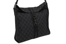 画像をギャラリービューアに読み込む, 極美品 GUCCI グッチ トートバッグ ワンショルダーバッグ GGキャンバス ブラック メタルブラック金具 中古 4b009139