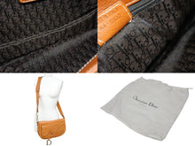 画像をギャラリービューアに読み込む, 極美品 CHRISTIAN DIOR クリスチャンディオール サドル ワンショルダーバッグ レザー ブラウン アンティークゴールド金具 中古 4b009140