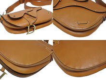 画像をギャラリービューアに読み込む, 極美品 CHRISTIAN DIOR クリスチャンディオール サドル ワンショルダーバッグ レザー ブラウン アンティークゴールド金具 中古 4b009140