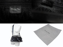 画像をギャラリービューアに読み込む, CHRISTIAN DIOR クリスチャンディオール ガリアーノ期 ハードコア ショルダーバッグ ラインストーン レザー ブラック 美品 中古 4b009141