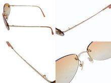 画像をギャラリービューアに読み込む, CHANEL シャネル リムレス サングラス 4013 c.125/56 サイズ59□16 130 ココマーク オレンジ 美品 中古 4b009148