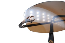 画像をギャラリービューアに読み込む, CHANEL シャネル リムレス サングラス 4002 c.204/6U サイズ57□19 130 ココマーク ブラウン 美品 中古 4b009149