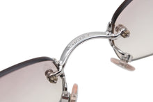画像をギャラリービューアに読み込む, CHANEL シャネル リムレス サングラス 4002 c.124/58 サイズ57□19 130 ココマーク ピンク シルバー 美品 中古 4b009150
