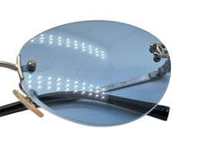 画像をギャラリービューアに読み込む, 極美品 CHANEL シャネル リムレス サングラス 4003 c.103/72 サイズ57□19 130 ココマーク ブルー シルバー 中古 4b009154