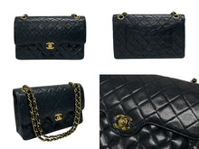 画像をギャラリービューアに読み込む, CHANEL シャネル マトラッセ25 Wフラップ Wチェーンショルダーバッグ 1番台 ココマーク ラムスキン ゴールド金具 美品 中古 4b009159