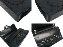 画像をギャラリービューアに読み込む, CHANEL シャネル マトラッセ25 Wフラップ Wチェーンショルダーバッグ 1番台 ココマーク ラムスキン ゴールド金具 美品 中古 4b009159