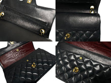 画像をギャラリービューアに読み込む, CHANEL シャネル マトラッセ25 Wフラップ Wチェーンショルダーバッグ 1番台 ココマーク ラムスキン ゴールド金具 美品 中古 4b009159