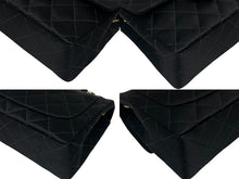 画像をギャラリービューアに読み込む, 極美品 CHANEL シャネル ミニマトラッセ チェーンショルダーバッグ ココマーク 3番台 サテン ブラック ゴールド金具 中古 4b009160