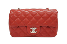 画像をギャラリービューアに読み込む, 極美品 CHANEL シャネル ミニマトラッセ20 Sフラップ Sチェーンショルダーバッグ 17番台 ココマーク キャビアスキン レッド 中古 4b009162