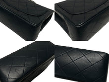 画像をギャラリービューアに読み込む, 極美品 CHANEL シャネル ミニマトラッセ ショルダーバッグ 5番台 ココマーク ラムスキン ネイビー ゴールド 美品 中古 4b009164