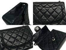 画像をギャラリービューアに読み込む, 極美品 CHANEL シャネル ミニマトラッセ ショルダーバッグ 5番台 ココマーク ラムスキン ネイビー ゴールド 美品 中古 4b009164