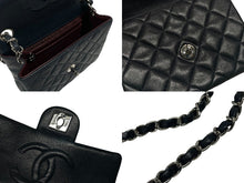 画像をギャラリービューアに読み込む, 極美品 CHANEL シャネル ミニマトラッセ ショルダーバッグ 5番台 ココマーク ラムスキン ネイビー ゴールド 美品 中古 4b009164