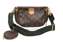 画像をギャラリービューアに読み込む, LOUIS VUITTON ルイヴィトン モノグラム ミュルティポシェット アクセソワール カーキ ショルダーバッグ M44813 美品 中古 4b009168