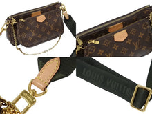 画像をギャラリービューアに読み込む, LOUIS VUITTON ルイヴィトン モノグラム ミュルティポシェット アクセソワール カーキ ショルダーバッグ M44813 美品 中古 4b009168