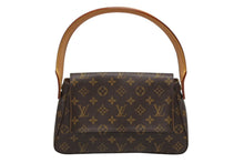 画像をギャラリービューアに読み込む, 極美品 LOUIS VUITTON ルイヴィトン モノグラム ミニルーピング ショルダーバッグ M51147 PVC レザー ブラウン 中古 4b009169