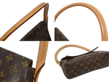 画像をギャラリービューアに読み込む, 極美品 LOUIS VUITTON ルイヴィトン モノグラム ミニルーピング ショルダーバッグ M51147 PVC レザー ブラウン 中古 4b009169