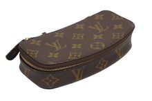 画像をギャラリービューアに読み込む, 極美品 LOUIS VUITTON ルイヴィトン ポッシュ モンテカルロ M47352 ジュエリーケース PVC ブラウン ゴールド金具 中古 4b009170