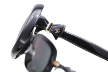 画像をギャラリービューアに読み込む, CHANEL シャネル サングラス アイウェア サイズ58□17 135 ココマーク リボン ブラック ゴールド 美品 中古 4b009173