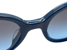 画像をギャラリービューアに読み込む, CHANEL シャネル ウェリントン サングラス アイウェア ココマーク エナメル プラスチック ブルー グリーン 美品 中古 4b009174