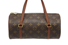 画像をギャラリービューアに読み込む, LOUIS VUITTON ルイヴィトン パピヨン26 ハンドバッグ M51366 モノグラム PVC レザー ブラウン ゴールド金具 美品 中古 4b009187