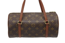 画像をギャラリービューアに読み込む, LOUIS VUITTON ルイヴィトン パピヨン26 ハンドバッグ M51366 モノグラム PVC レザー ブラウン ゴールド金具 美品 中古 4b009187