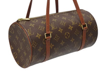 画像をギャラリービューアに読み込む, LOUIS VUITTON ルイヴィトン パピヨン26 ハンドバッグ M51366 モノグラム PVC レザー ブラウン ゴールド金具 美品 中古 4b009187