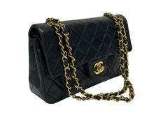 画像をギャラリービューアに読み込む, 極美品 CHANEL シャネル マトラッセ23 Wフラップ Wチェーンショルダーバッグ 1番台 ココマーク ラムスキン ブラック ゴールド金具 中古 4b009188