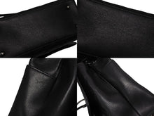 画像をギャラリービューアに読み込む, CHANEL シャネル マトラッセ ケリー型 トップハンドルバッグ ハンドバッグ 22番台 ラムスキン ブラック 美品 中古 4b009189