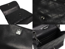 画像をギャラリービューアに読み込む, CHANEL シャネル マトラッセ ケリー型 トップハンドルバッグ ハンドバッグ 22番台 ラムスキン ブラック 美品 中古 4b009189