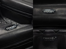 画像をギャラリービューアに読み込む, CHANEL シャネル マトラッセ ケリー型 トップハンドルバッグ ハンドバッグ 22番台 ラムスキン ブラック 美品 中古 4b009189
