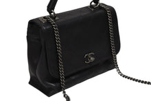 画像をギャラリービューアに読み込む, CHANEL シャネル マトラッセ ケリー型 トップハンドルバッグ ハンドバッグ 22番台 ラムスキン ブラック 美品 中古 4b009189