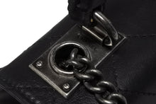 画像をギャラリービューアに読み込む, CHANEL シャネル マトラッセ ケリー型 トップハンドルバッグ ハンドバッグ 22番台 ラムスキン ブラック 美品 中古 4b009189