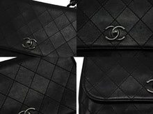 画像をギャラリービューアに読み込む, CHANEL シャネル マトラッセ ケリー型 トップハンドルバッグ ハンドバッグ 22番台 ラムスキン ブラック 美品 中古 4b009189