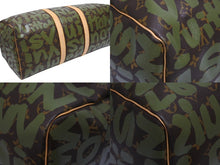 画像をギャラリービューアに読み込む, 新品同様品 LOUIS VUITTON ルイヴィトン モノグラム グラフィティ キーポル50 M92196 ブラウン カーキ ゴールド金具 中古 4b009190