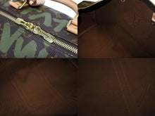 画像をギャラリービューアに読み込む, 新品同様品 LOUIS VUITTON ルイヴィトン モノグラム グラフィティ キーポル50 M92196 ブラウン カーキ ゴールド金具 中古 4b009190
