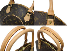 画像をギャラリービューアに読み込む, 極美品 LOUIS VUITTON ルイヴィトン エリプスPM ハンドバッグ モノグラム M51127 PVC ヌメ革 ブラウン ゴールド金具 中古 4b009192