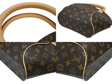 画像をギャラリービューアに読み込む, 極美品 LOUIS VUITTON ルイヴィトン エリプスPM ハンドバッグ モノグラム M51127 PVC ヌメ革 ブラウン ゴールド金具 中古 4b009192