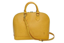 画像をギャラリービューアに読み込む, 極美品 LOUIS VUITTON ルイヴィトン アルマ ハンドバッグ M52419 エピレザー タッシリイエロー ゴールド金具 中古 4b009194