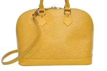 画像をギャラリービューアに読み込む, 極美品 LOUIS VUITTON ルイヴィトン アルマ ハンドバッグ M52419 エピレザー タッシリイエロー ゴールド金具 中古 4b009194