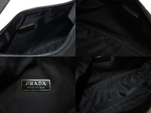 画像をギャラリービューアに読み込む, 極美品 PRADA プラダ ホーボー ハンドバッグ ワンショルダーバッグ MV515 トライアングルロゴ ナイロン ブラック 中古 4b009197