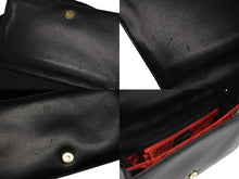 画像をギャラリービューアに読み込む, CHRISTIAN DIOR クリスチャンディオール カナージュ ワンショルダーバッグ ラムスキン ブラック ゴールド金具 美品 中古 4b009198