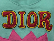 画像をギャラリービューアに読み込む, 極美品 Christian Dior クリスチャンディオール NOT WAR タンクトップ ノースリーブ 5E16155080 サイズ42 ブルー 刺繍 中古 4b009202