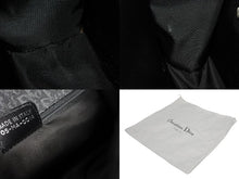 画像をギャラリービューアに読み込む, CHRISTIAN DIOR クリスチャンディオール トロッター柄 ワンショルダーバッグ キャンバス レザー ブラック シルバー金具 美品 中古 4b009203