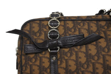 Load image into Gallery viewer, 極美品 Christian Dior クリスチャンディオール ロマンティックライン ハンドバッグ 03-BO-0016 トロッター ブラウン シルバー金具 中古 4b009204